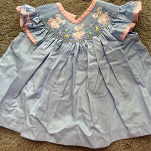 Blue and Pink Kids Dress Easter